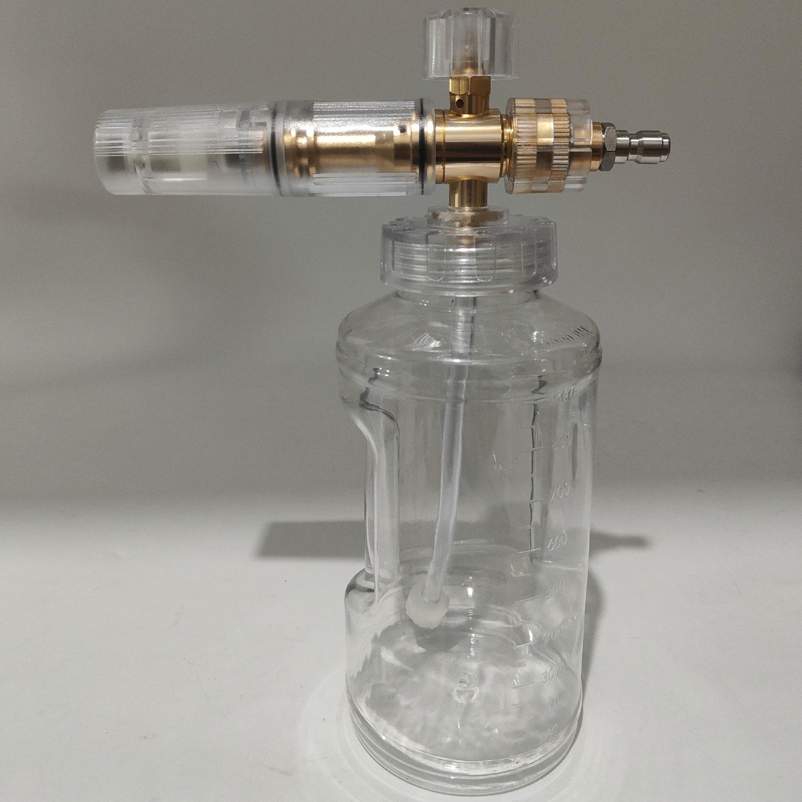 

Бутылка пенообразователя Прозрачная пенная насадка для мойки снега Высокое давление Регулируемый угол распыления Полив Чистящий инструмент для автомобиля Грузовика