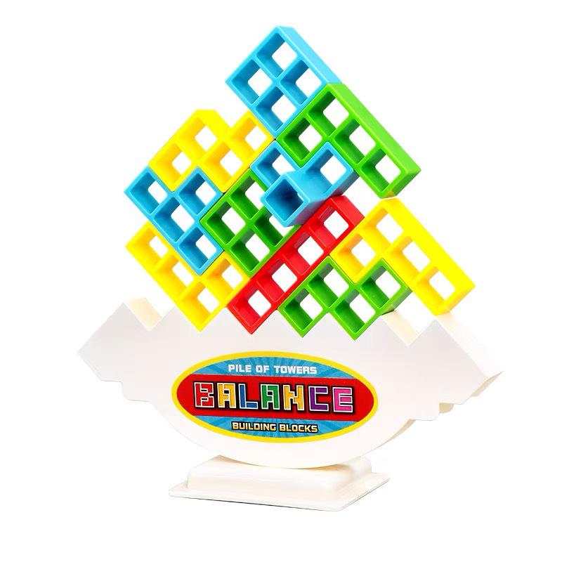TikTok Balance Game: Wobbling Stacking Tower Toy, Jenga Blocks for Kids' Party, Ages 2+