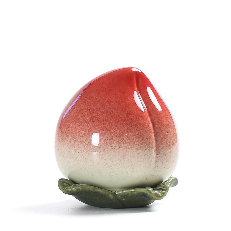 

Креативная керамическая банка для чая персикового цвета, складская коробка, переносная дорожная коробка для хранения, герметичная банка для кофе и конфет, декоративная мини-банка для домашнего декора