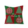 Linen Christmas Pillowcase Home Christmas Sofa Pillowcase Christmas