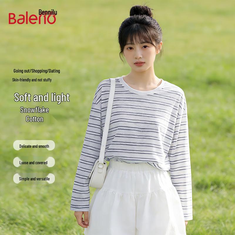 Baleno Women s Thin Long-Sleeve Round Neck Top M