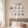 Jijijing 12 Pezzi Adesivi Murali Farfalle, Adesivi Specchio 3D Fai da Te, Adesivi Rimovibili per Festa di Compleanno Camera da Letto Scuola Bagno Soggiorno Decorazione