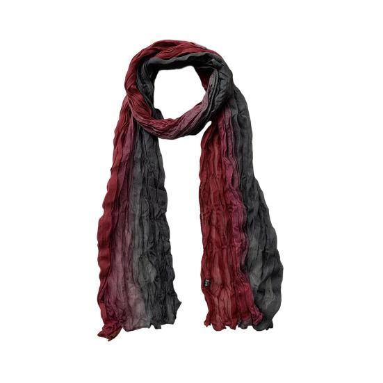 Scarf Shawl Two-Color Gradient Design Pleated Scarf Warm Neck Wrap Cold Weather Neck Warmer Fashion Accessories