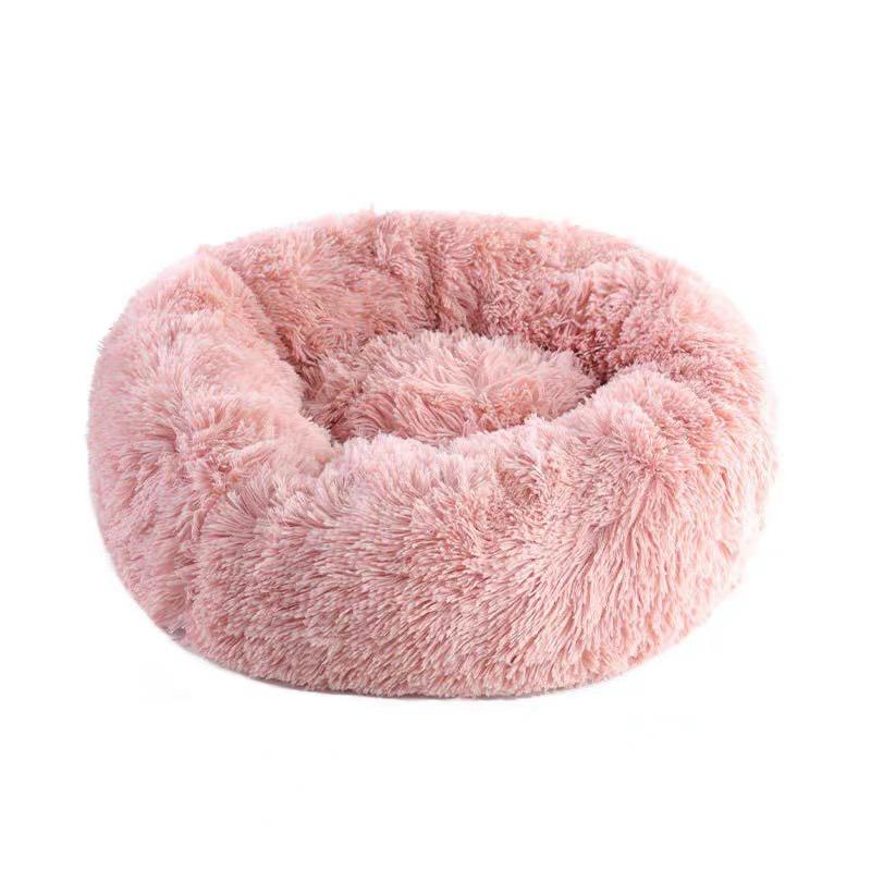 Pet Nest Winter Thicken Plush Warm Pet Nest for Samll Dogs Cats Round Cat Nest Dog Bed Kitten Puppy House Pet Supplies 40CM