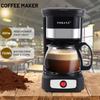 Compact 750ml Drip Coffee Maker 6 Cup Capacity for Home Use Includes Permanent Filter 650W