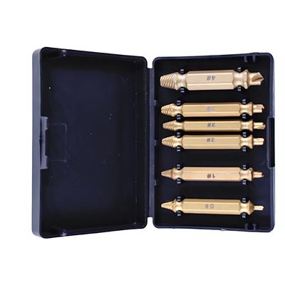Professionelles 6-teiliges Ausdreher-Set für abgebrochene und beschädigte Schrauben, hochfestes Legierungswerkzeug-Set, geeignet für festsitzende Befestigungselemente
