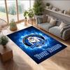 Canterbury-Bankstown Bulldogs Crystal Velvet Rug, Custom Name Text Personalized Non‑Slip Floor Mat for Home Decor Gift