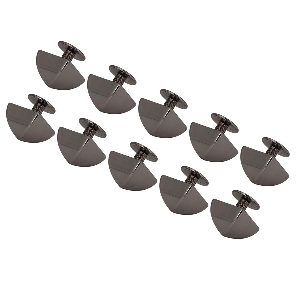 20 Pcs Pyramid Rivets 10mm Metal Square Pyramid Rivets and PH Screws for Leather Projects Silver