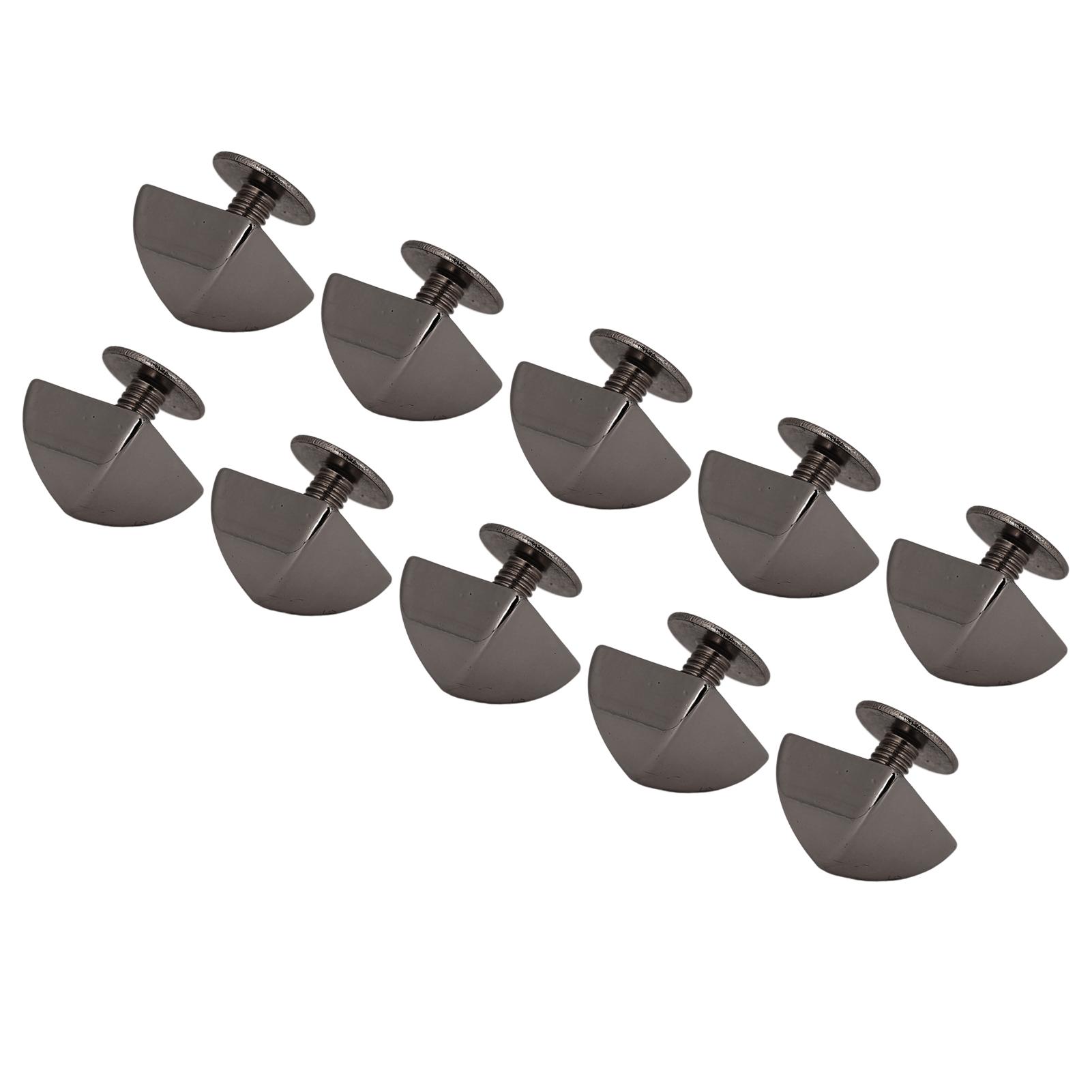 

20 шт. Пирамидальные заклепки 10 мм металлические квадратные пирамидальные заклепки и винты PH для кожаных проектов серебристые серый