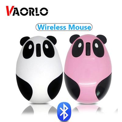 VAORLO Bluetooth Wireless Mouse Computer Optical Mouse Cute Cartoon Panda 1200DPI Mause Gaming Mice