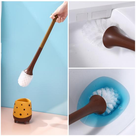 Unique Lovely PP Material Bathroom Cleaning Brush Giraffe Design Dorm Supplies