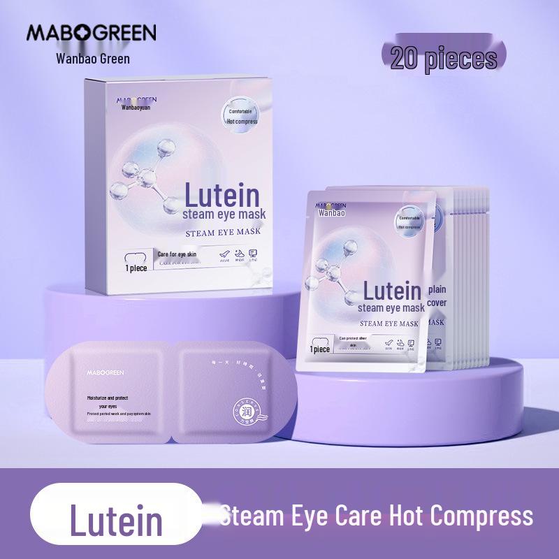 Lutein Steam Eye Mask & Hand Warmer: Anti-Fatigue Heating Compress for Eye & Hand Relief.