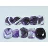 280Cts.Natural Amethyst Lace Agate Octagon Cabochon Loose Gemstone 10Pcs Lot C-800