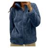Giacca da Donna Leggera Taglie Forti con Zip in Pile Capospalla Inverno Autunno