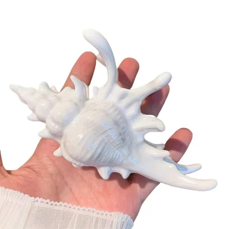 Pearlescent Conch Shaped Hair Claw Ocean Animal Large Hair Claw Women Girls Summer Beach Y2K Ponytail Clip Hair Styling Gifts