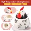 Salt Seasoning Jars Pepper Jar Ceramic Condiment Box Storage Pot Rooster Shape Spice Container Sugar Coffee Function Multi Bowls