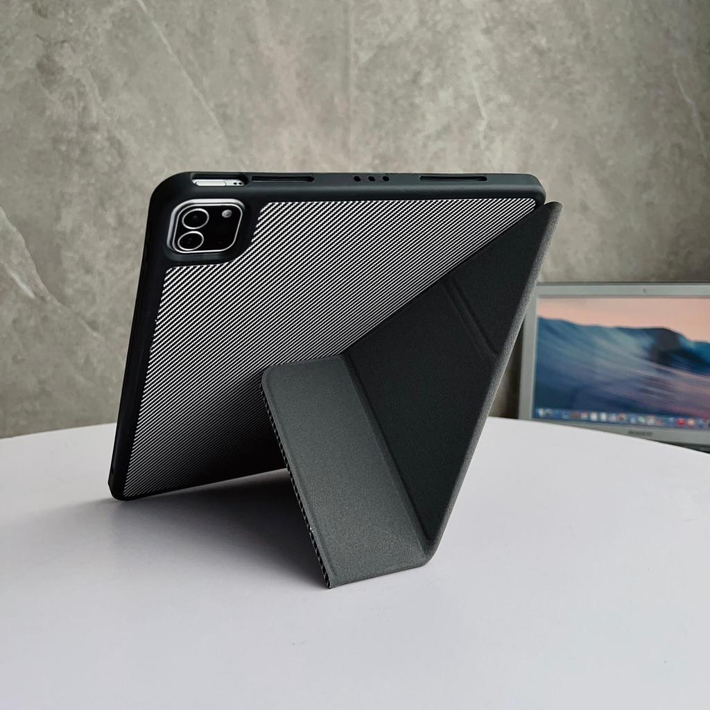 Y-Fold Carbon Fiber iPad Mini 6 Case, 2025 Model, 10th Gen Compatible