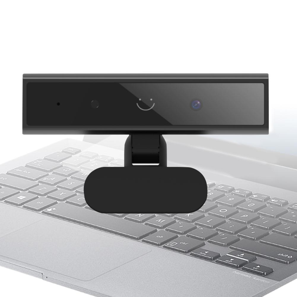 

Веб-камера з розпізнаванням обличчя з одним мікрофоном для Windows 10/11 USB-комп’ютерна веб-камера HD 1080P 2 МП для комп’ютера-ноутбука чорний