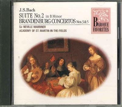 CD NEVILLE MARRINER - Bach Suite No.2 Brandenburg Concert FDCA5218 PHILIPS Japan Classical Used