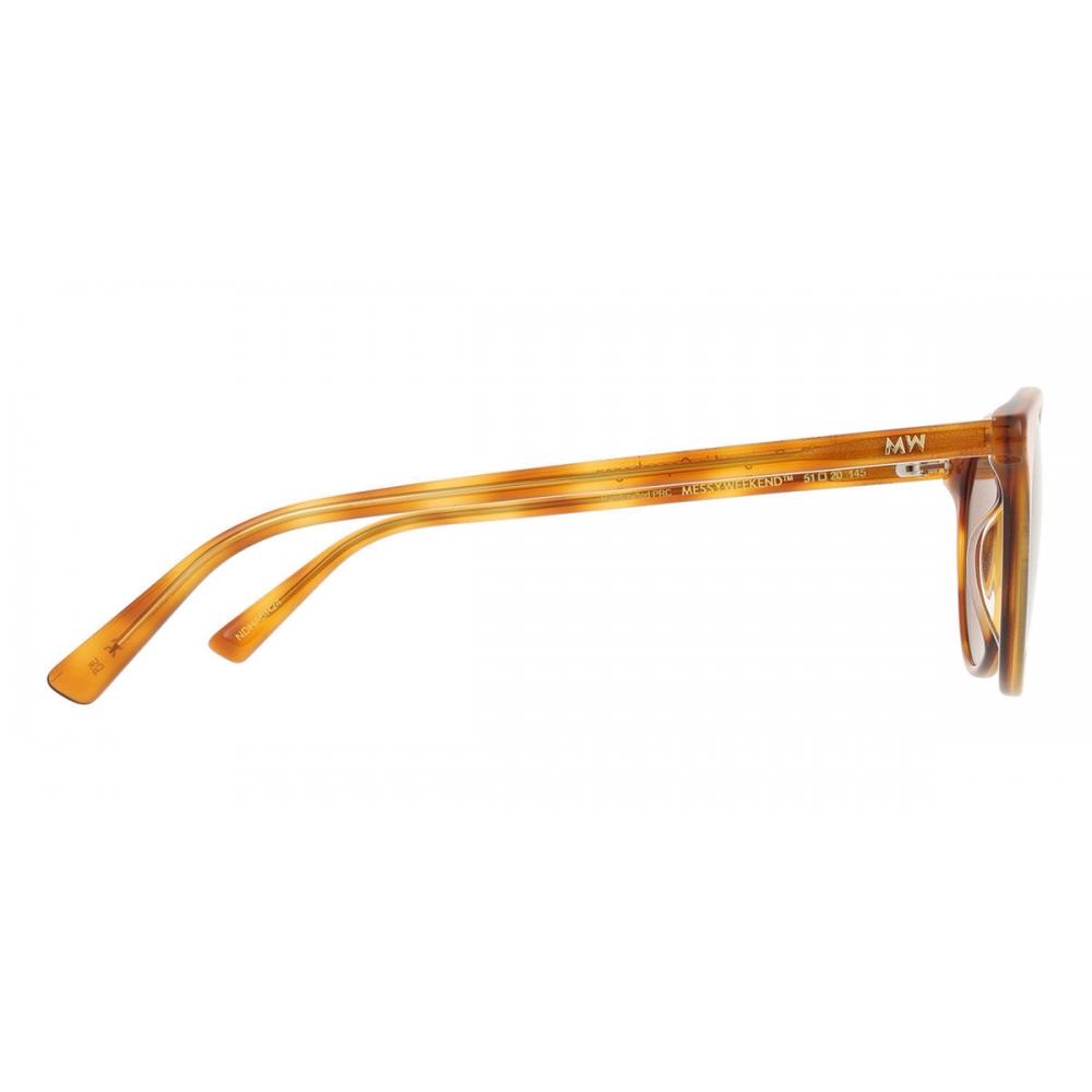 Messy Weekend New Depp Havana Brown Unisex Sunglasses