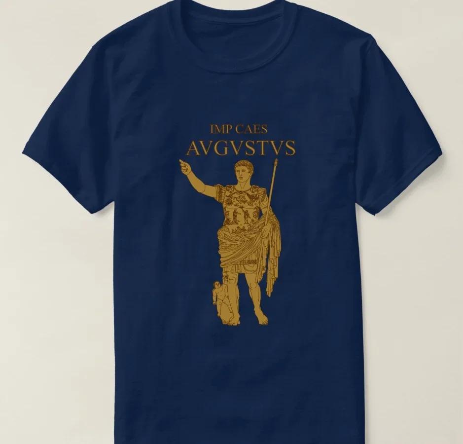 

The Famous Roman Emperor Augustus Statue TShirt ONeck Summer Short Sleeve Casual Mens Tshirt Size S6XL 2025 S
