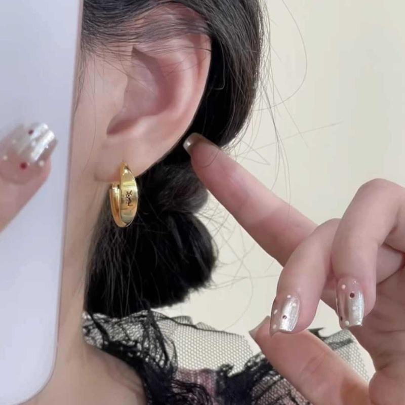 Geometric Earrings French Retro Fashion Design Sense Earrings Personalized Versatile Earrings