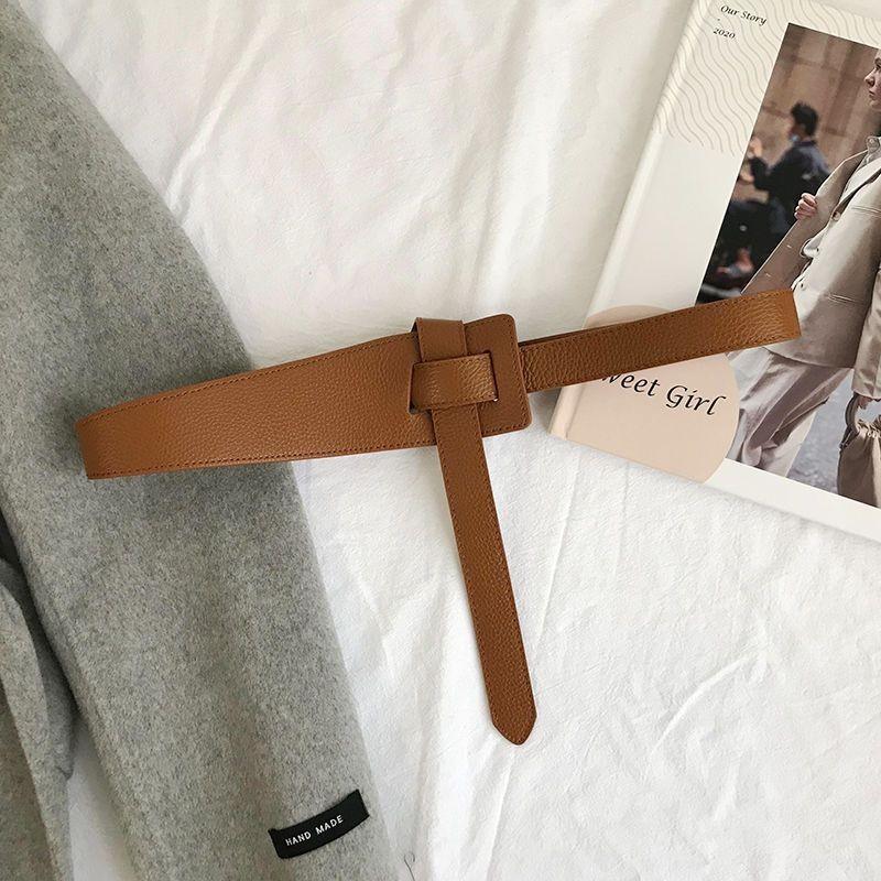 Versatile Ins Wide Waist Belt For Women In Black Brown Beige Gray Suitable For Stylish Fall Outfits