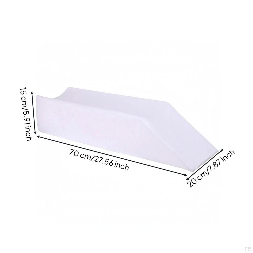Leg Raised Cushion Foam Pillow Removable Washable Cover Adult Sshape Wht