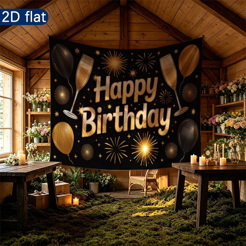 Party Backdrop Happy Birthday Birthday Photo Booth Background Front Door Decor