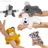 Bracelets Slap Mignons Zoo Jouet Peluche Bracelet Poignet Bandoulières Poupée 18CM Léopard, Tigre, Raton Laveur, Koala Jouet Peluche Cadeau Anniversaire Réunion Enfant