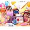 4Pcs Children's Day Gits Half Face Mask Children Gits Animal Cosplay Mask  Jungle Theme Party