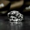 Elegant Cracked Effect Silver Band Sculpture Design Artistic Jewelry Gift For Art Lovers And Fashion Enthusiasts