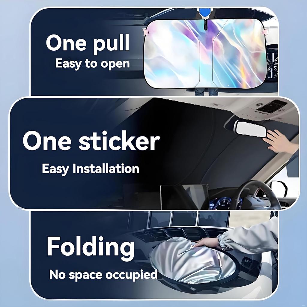 for BMW X5 Windshield Sun Shade - Foldable Windshield Cover Sun Shade X5 2014-2025 Accessories Protect Car from Sun Rays Overlapping UV Reflective