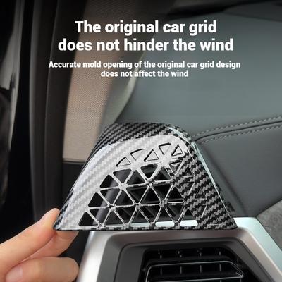 För BMW X5 X6 X7 G05 G06 G07 2025-2025ABS Bil Instrumentbräda Sidoluftutblås Vent Dekorativ Ram Täckdekal Interiörtillbehör