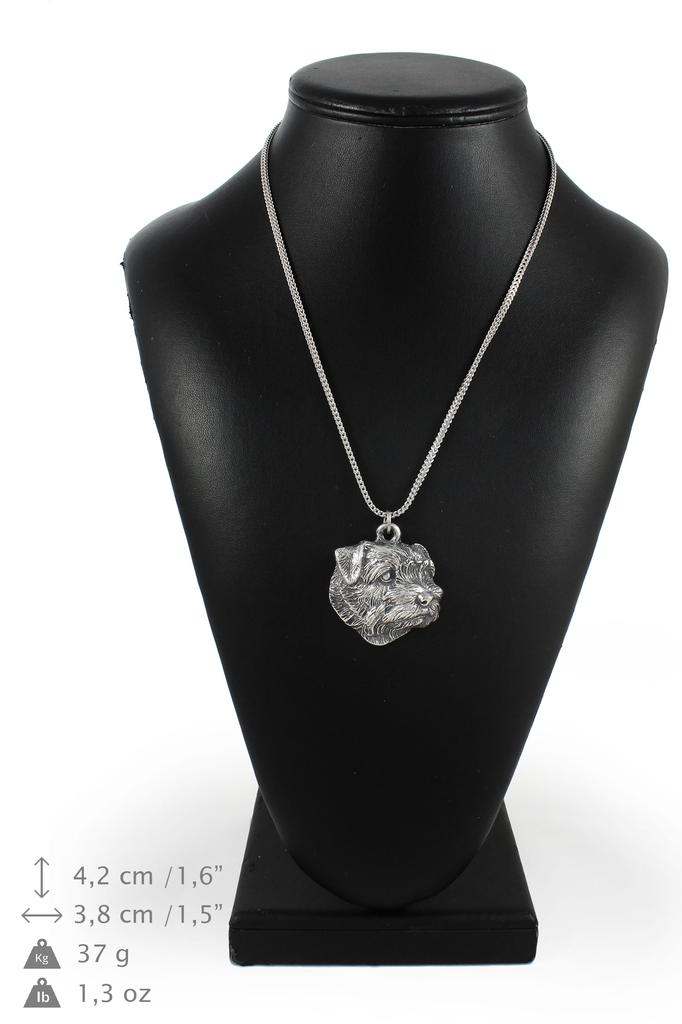 Norfolk Terrier – Necklace with a dog, dog pendant on a silver chain | Art-Dog
