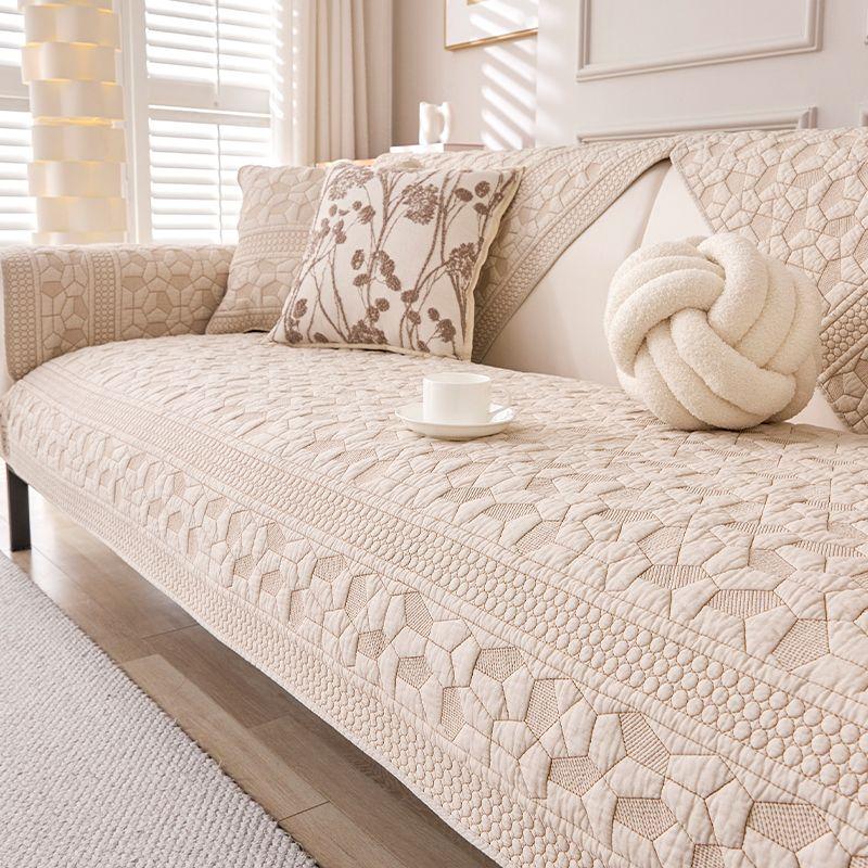 

Minimalist Non-Slip Solid Color Sofa Cushion Happiness Square Khakis 45*45cm pillow case