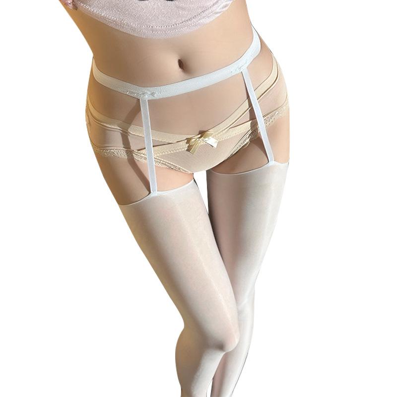 Sexy Fun Thin Pure Desire Wind Suspender Integrated Stockings Internet Celebrity Sexy Smooth Open Passion Free