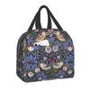 William Morris Compton Floral Pattern Lunch Box for Women Multifunction Cooler Thermal Food Insulated Lunch Bag Office Work