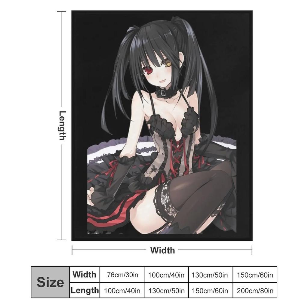 Kurumi Tokisaki Throw Blanket Giant Sofa Sofa Throw Sofa For Decorative Blankets