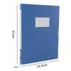 Black Blue A4 File Organizer Box Dustproof Thickened Document Case File Box Plastic File Paper Organizer Office Contract Holder