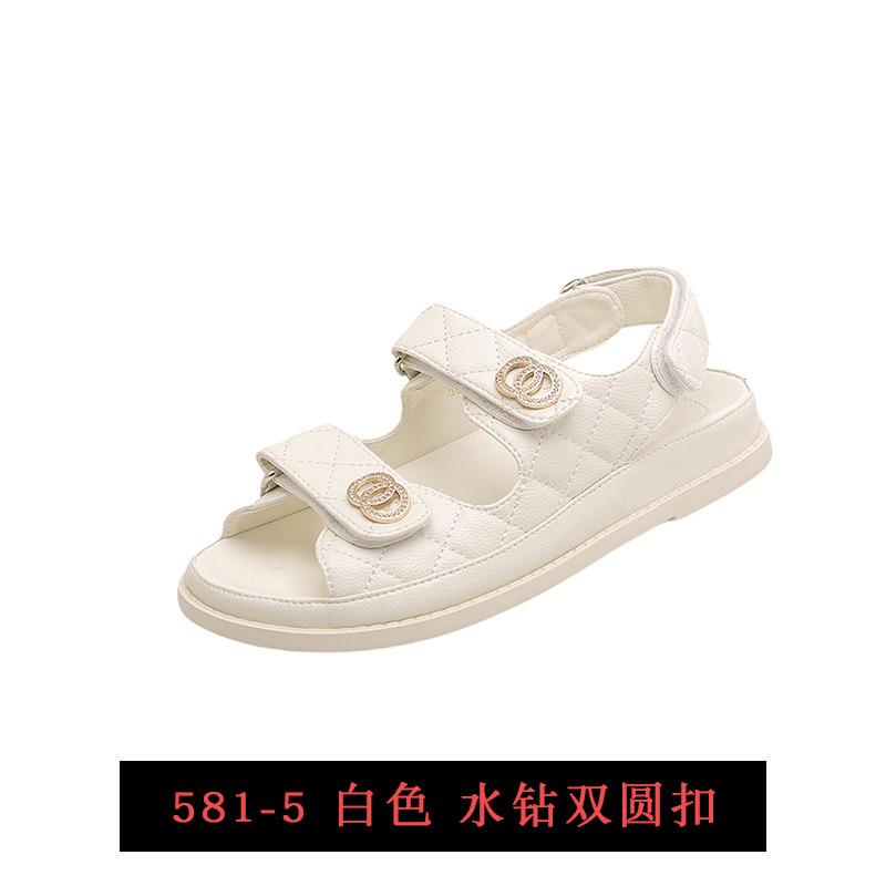 

Platform sandals women wear summer new fairy small fragrant wind Velcro super high heel cool slippers 40