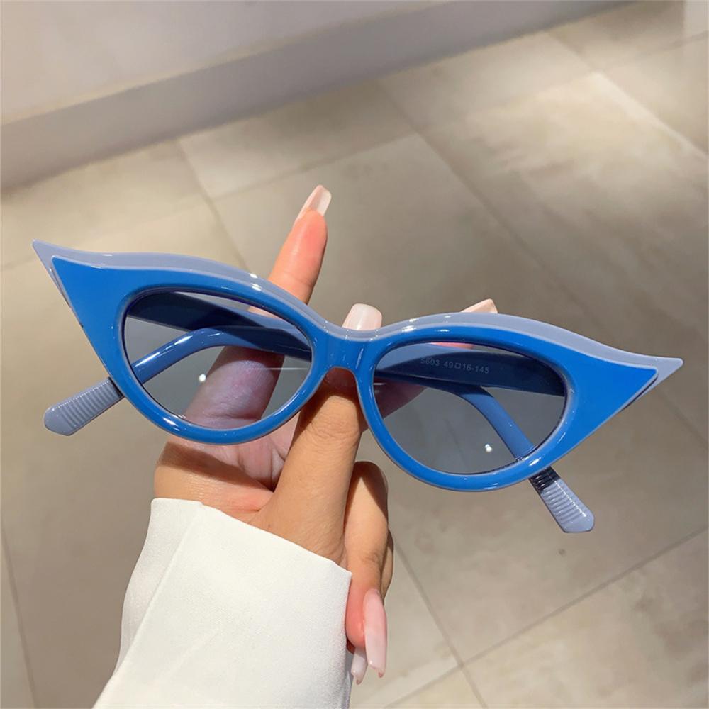 

KLASSNUM Luxury Cat Eye Sunglasses Women Y2K Fashion Personalized UV400 Sun Glasses Travel Driving Eyewear Anti-UV Eyeglasses Other синій
