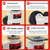 Fuma Wheel 40F Adjustable Triangular Caster with Handle and 60FS PU Wheels