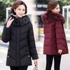 Winter Jacket Women's Parkas Long Coat Fur Collar Hooded Jackets Overcoat Thick Warm Cotton Padded Coat Puffer Parka