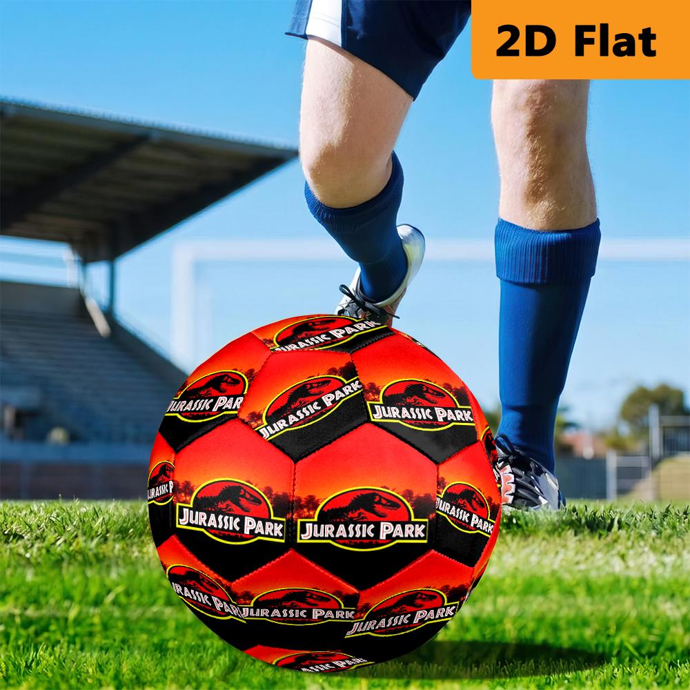 Classic Jurassic Park Movie Poster Soccer Ball Suitable For Both Training And Competition No 5 Football High Elasticity Very Elastic Training Football