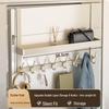 Drill-Free Over-the-Door/Wall Hook Rack with Double Storage - 40cm Arm