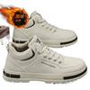 Autumn and winter velvet thickened warm cotton shoes sports little white board shoes casual leather shoes labor insurance shoes