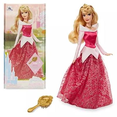 Boneca Clássica Disney Aurora 2021 com Acessório Escova de Cabelo [Usada] Boneca Clássica Aurora da Bela Adormecida – Bela Adormecida – 11 12''