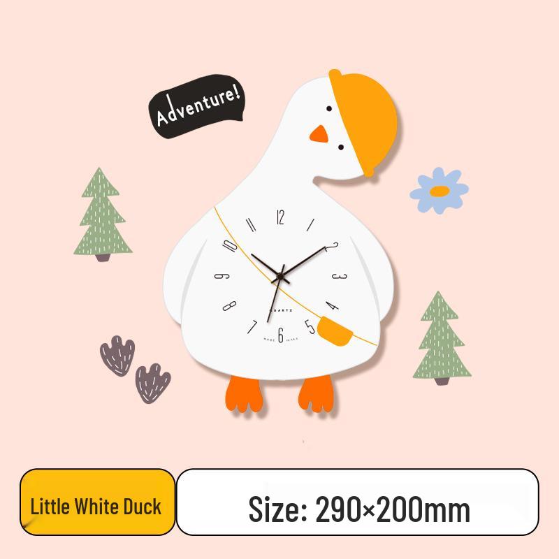 

Charming Animal Cartoon Wooden Wall Clock - Silent Decoration for Living Room, Kids Room, or Classroom
