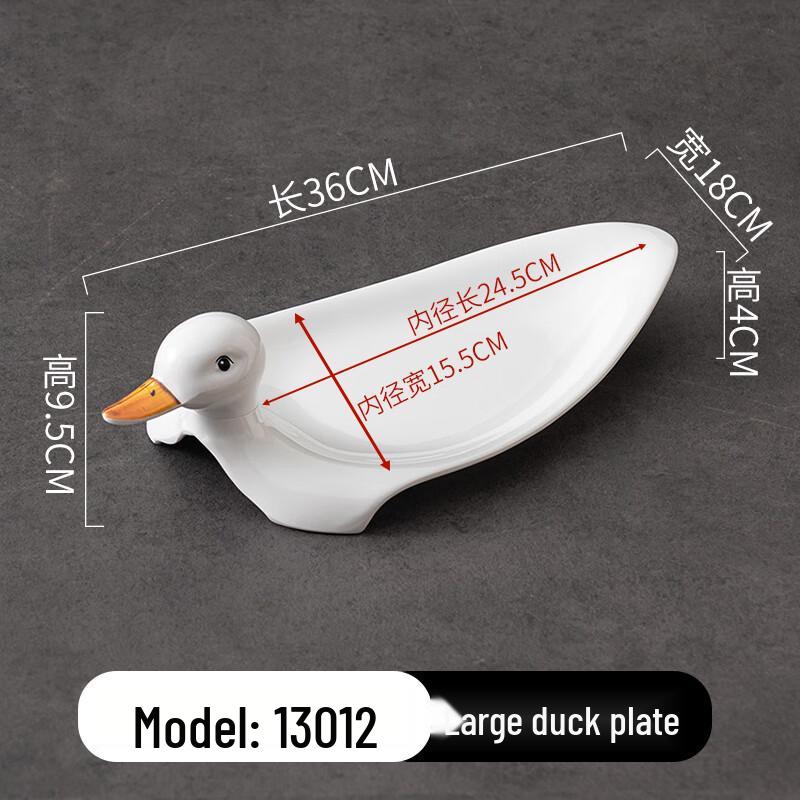 Duck-Shaped Melamine Serving Plates